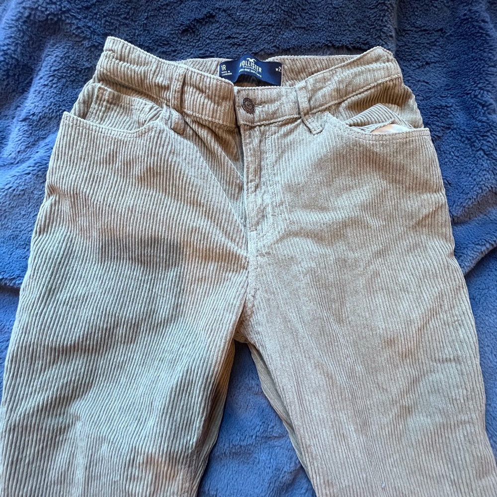 corduroy green hollister pants